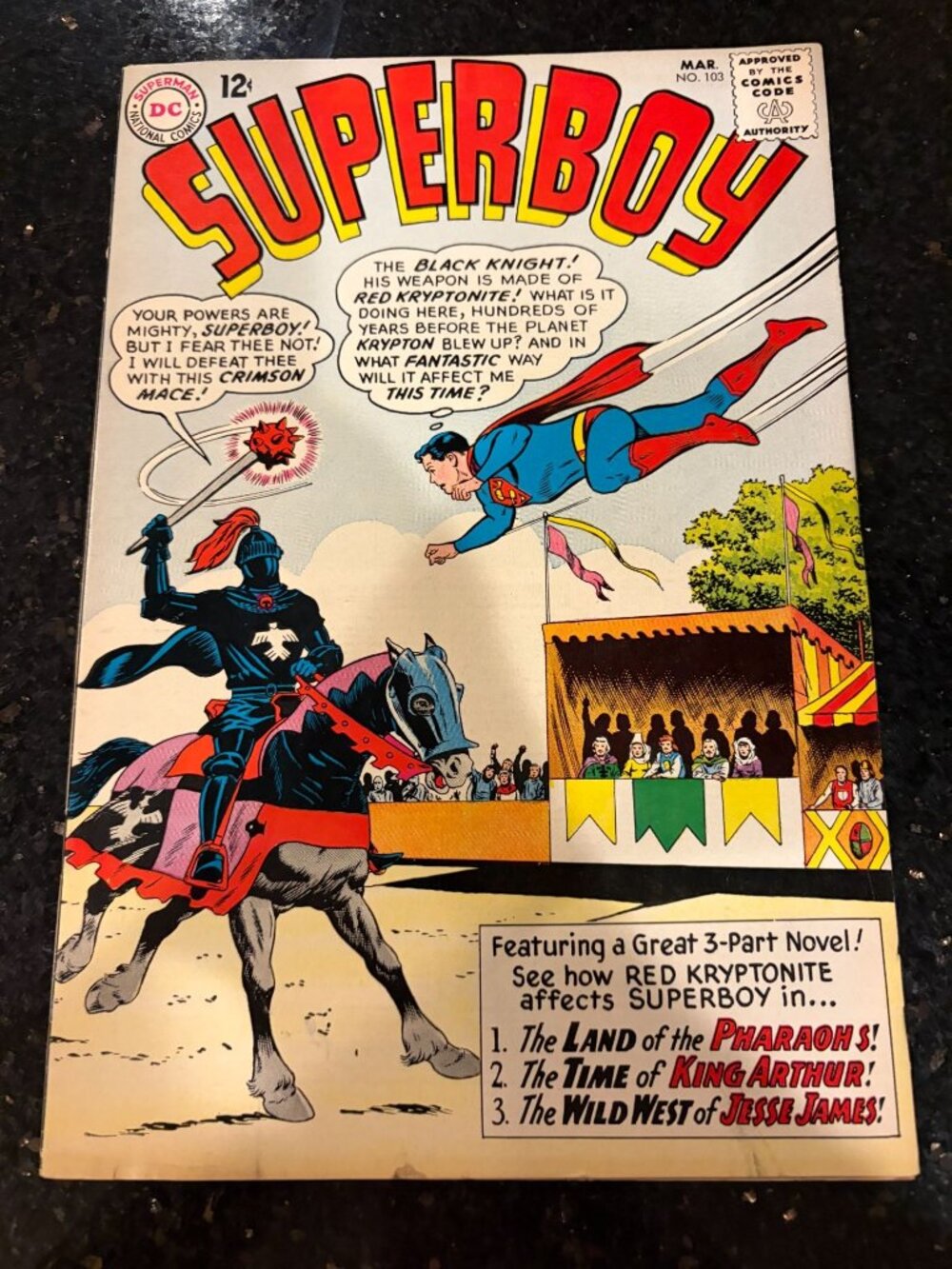 Superboy #103 Nice Unrestored Silver Age Superman Vintage DC Comic 1963